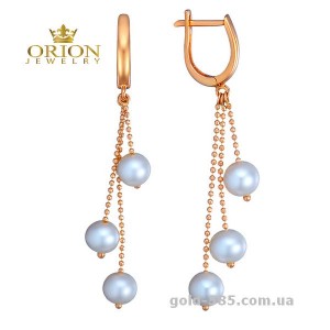 Сережки из красного золота 2104122101