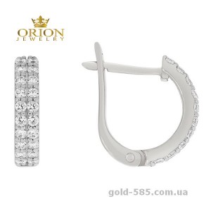 Сережки из белого золота 2102165102