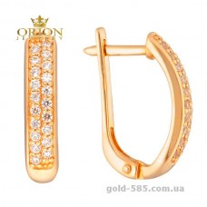 Сережки из красного золота 2190819101