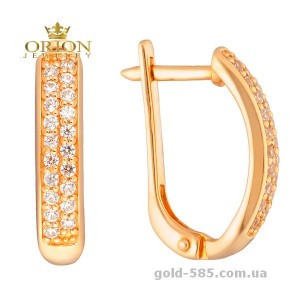 Сережки из красного золота 2190819101