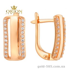 Сережки из красного золота 2102949101