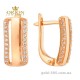 Сережки из красного золота 2102949101