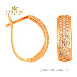 Сережки из красного золота 2190884101