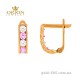 Сережки из красного золота 2102461101