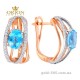 Сережки из красного золота 2190802112