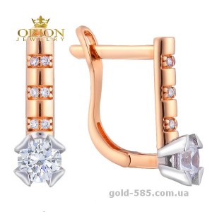 Сережки из красного золота 2191065112