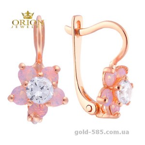 Сережки из красного золота 2103189101