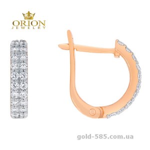 Сережки из красного золота 2102165101