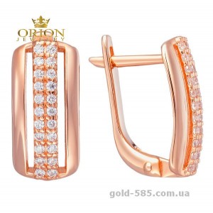 Сережки из красного золота 2102945101