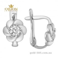 Сережки из белого золота 2100898102