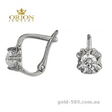 Сережки из белого золота 2100495102