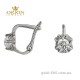 Сережки из белого золота 2100495102