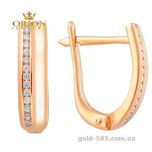 Сережки из красного золота 2102954101