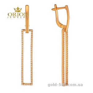 Сережки из красного золота 2104166101