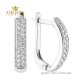 Сережки из белого золота 2190819102