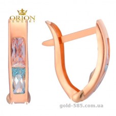 Сережки из красного золота 2103186101