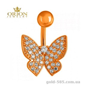 Пирсинг из красного золота 6190016101
