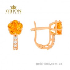 Сережки из красного золота 2102687101