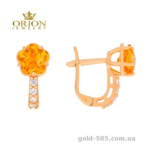 Сережки из красного золота 2102687101
