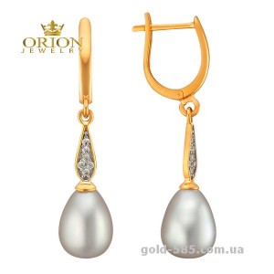 Сережки из красного золота 2104437101