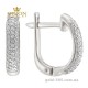 Сережки из белого золота 2190630102