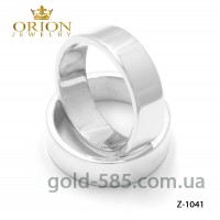 Серебряная обручалка 1041