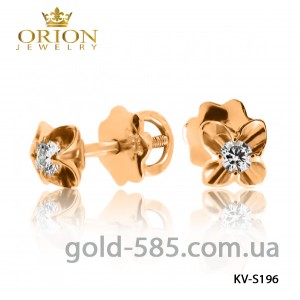 Серьги пусеты, вкруточки KV-S196