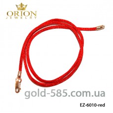 Колье гладкий шелк | 2.0 мм, Цвет: Красный EZ-6010-red