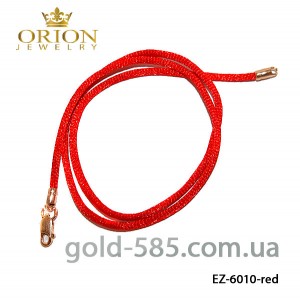 Колье гладкий шелк | 2.0 мм, Цвет: Красный EZ-6010-red