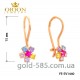 Серьги детские золотые на петельках YE-SV1440