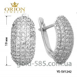 Серьги серебрянные YE-SV1242