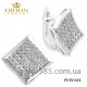 Серьги серебрянные квадраты YE-SV1416