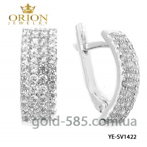 Серьги серебрянные YE-SV1422