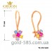 Серьги детские золотые на петельках YE-SV1440
