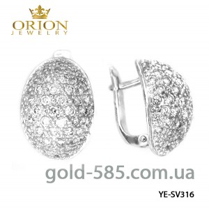 Серьги серебрянные YE-SV316