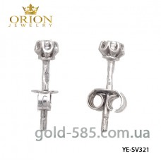 Серьги серебрянные пусеты YE-SV321