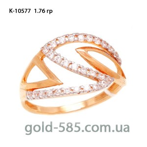 Кольцо золотое K-10577