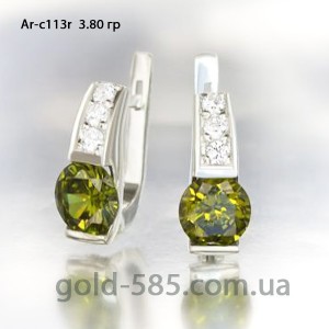 Серебряные серьги "Магнит" Ar-c113r