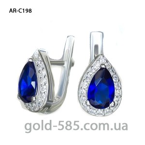 Серьги капельки "Миндаль" AR-C198