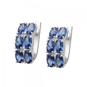 Серьги с фианитом 024CZ-31