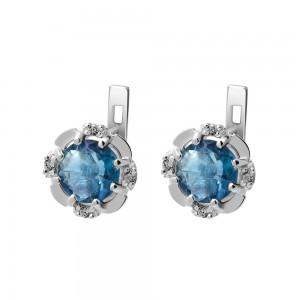 Серьги с флюоритом Блу Джон 167-5810