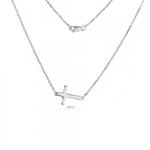 Серебряное колье Cross
