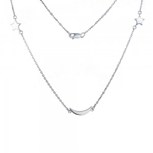 Серебряное колье Moon