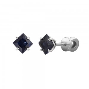 Серьги с нано сапфиром 203N-31