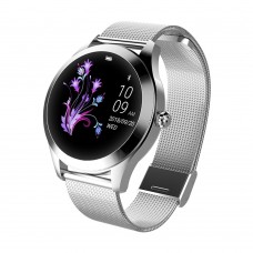 Умные смарт часы King Wear KW10 Metal с защитой от воды (Серебристый)