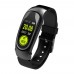 Умный фитнес-браслет и bluetooth гарнитура King Wear KR04 (Черный)