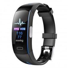 Умный фитнес браслет Blaze Fit P3 Plus с измерением ЭКГ и тонометром (Синий)