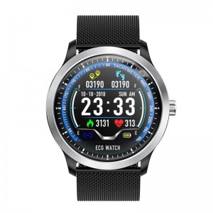 Умные часы Blaze Watch N58 с тонометром и ЭКГ (Черный)