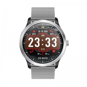 Умные часы Blaze Watch N58 с тонометром и ЭКГ (Серебристый)