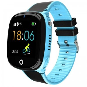 Детские смарт-часы Lemfo HW11 Aqua Plus с камерой и GPS отслеживанием (Синий)